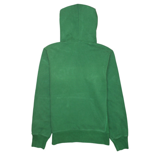 Nautica Men Green Embroidered Pullover Hoodie Size M