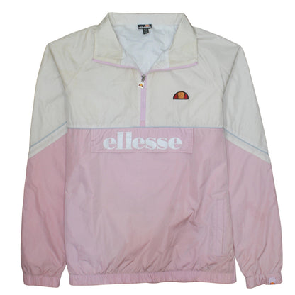 Ellesse Women's Pink Windbreaker Jacket Size 14 Lightweight Logo