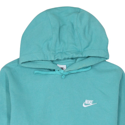 Nike Men's Green Pullover Hoodie Size S Fleece Logo Sportswear