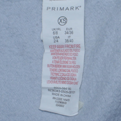 Disney x Primark Women Blue Stitch Sweatshirt XS Pullover Crew Neck