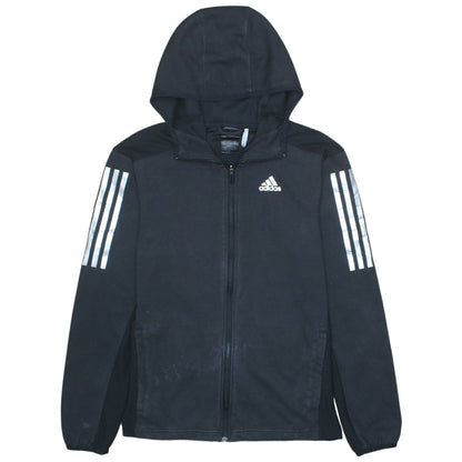 Adidas Men's Black Full Zip Hoodie S Sports Fleece Jacket