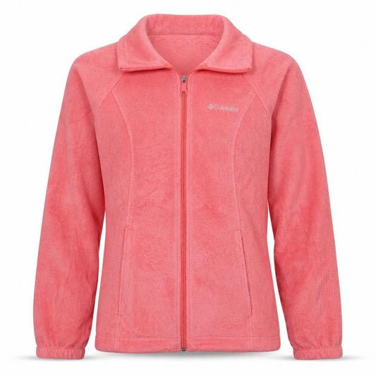 Columbia Women's Pink Fleece Full Zip Jacket XS Regular Outdoor