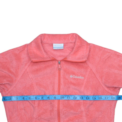 Columbia Women's Pink Fleece Full Zip Jacket XS Regular Outdoor