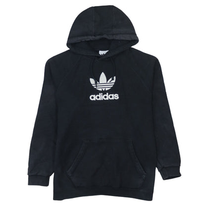 Adidas Women's Black Pullover Hoodie Medium Logo Print Casual