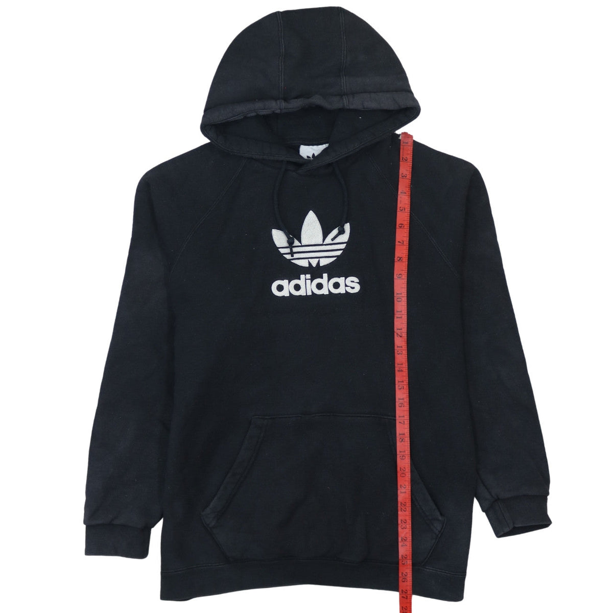 Adidas Women's Black Pullover Hoodie Medium Logo Print Casual