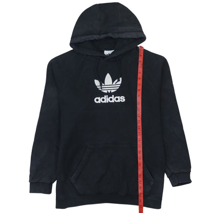Adidas Women's Black Pullover Hoodie Medium Logo Print Casual