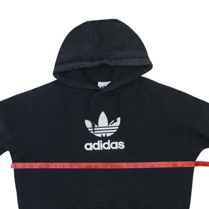 Adidas Women's Black Pullover Hoodie Medium Logo Print Casual