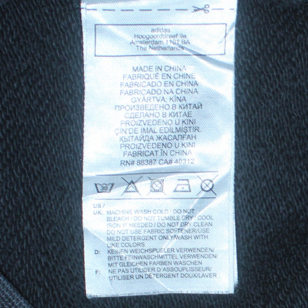 Adidas Women's Black Pullover Hoodie Medium Logo Print Casual