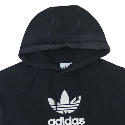 Adidas Women's Black Pullover Hoodie Medium Logo Print Casual