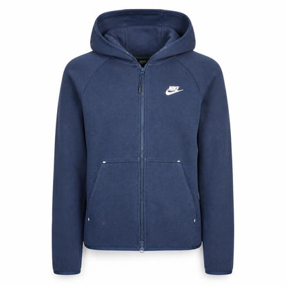 Nike Men's Blue Full Zip Hoodie XS Cotton Blend Sportswear