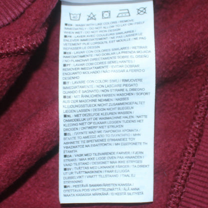 Nike Men Red Full Zip Hoodie S Fleece Lined Sportswear