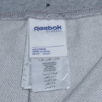 Reebok Womens Grey Jogger Sweatpants M Cotton Elastane Activewear