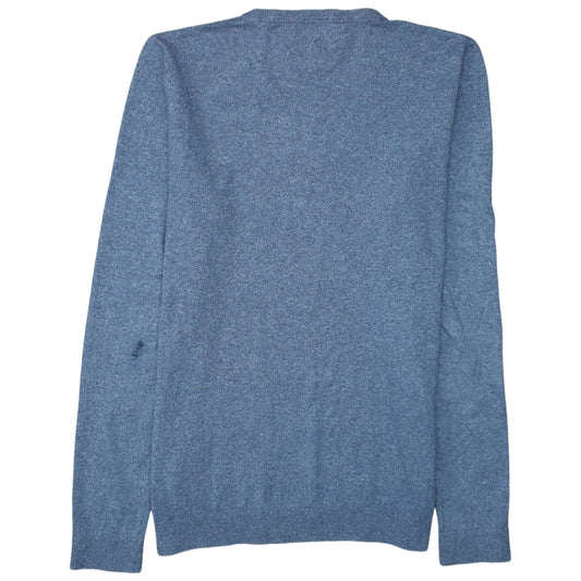 Hilfiger Denim Men's Blue XL Crew Neck Cotton Jumper