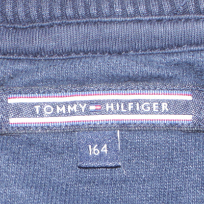 Tommy Hilfiger Boys Navy Sweatshirt Size 164 Graphic Stars Logo Pullover