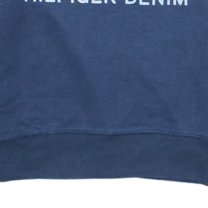 Tommy Hilfiger Boys Navy Sweatshirt Size 164 Graphic Stars Logo Pullover