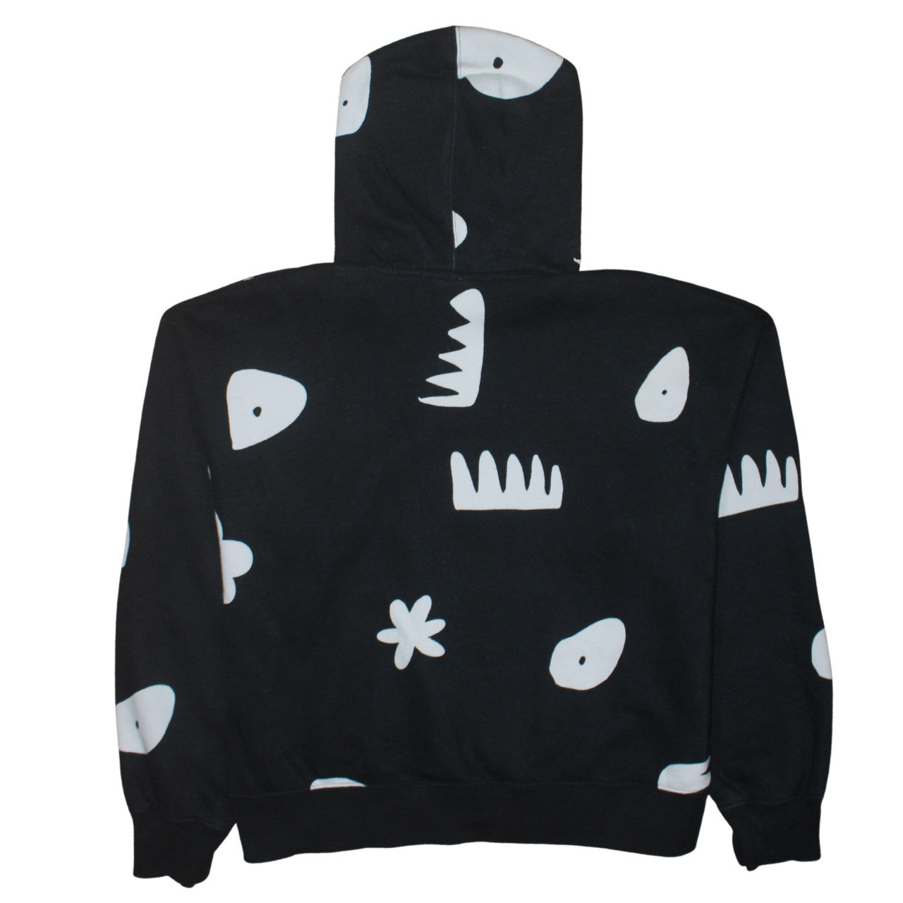 Jordan Mens Black Loose Fit Hoodie Graphic Print Cotton Blend L