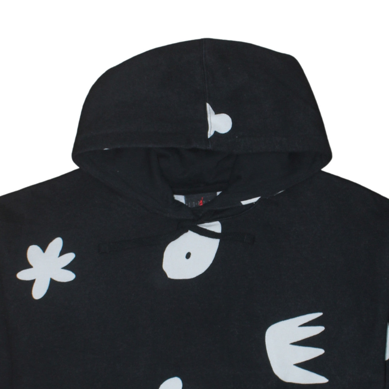 Jordan Mens Black Loose Fit Hoodie Graphic Print Cotton Blend L