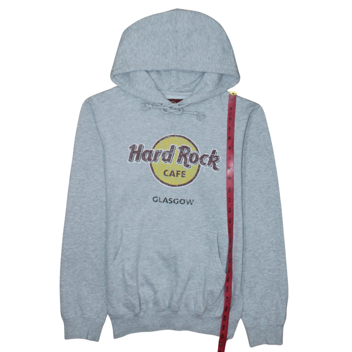Hard Rock Cafe Glasgow Women's Grey Medium Pullover Hoodie