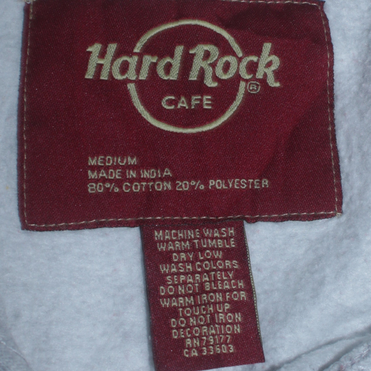 Hard Rock Cafe Glasgow Women's Grey Medium Pullover Hoodie