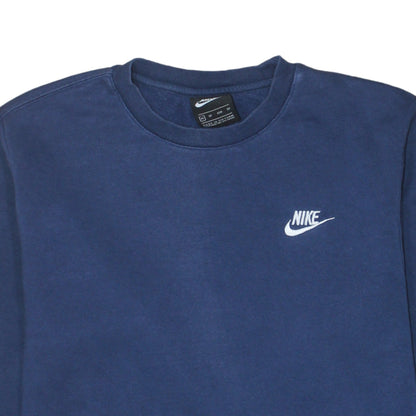 Nike Men's Blue XS Crew Neck Pullover Sweatshirt Logo Sportswear