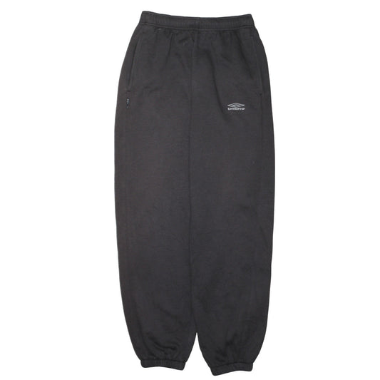 Umbro Mens Black Fleece Sweatpants M Regular Fit Elastic Waist Joggers