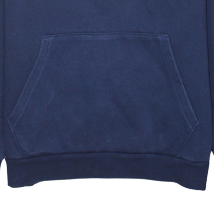 Puma Men Blue Pullover Hoodie Small Logo Fleece Sportswear