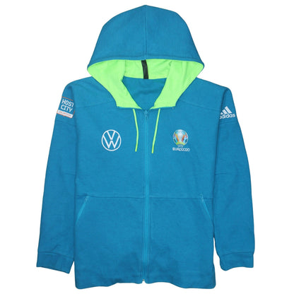 Adidas Women Blue Full Zip Hoodie Size 16-18 EU2020 Volkswagen Logo