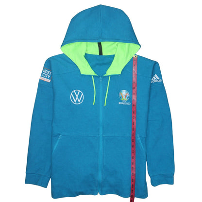 Adidas Women Blue Full Zip Hoodie Size 16-18 EU2020 Volkswagen Logo