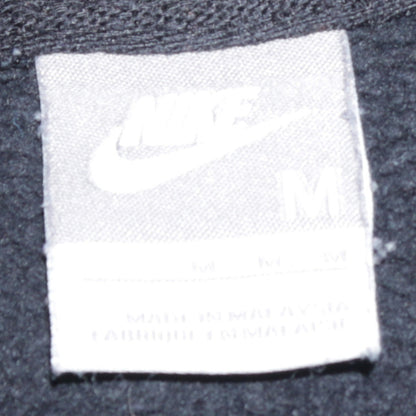 Nike Womens Black Gold Logo Pullover Hoodie Size M Cotton Blend