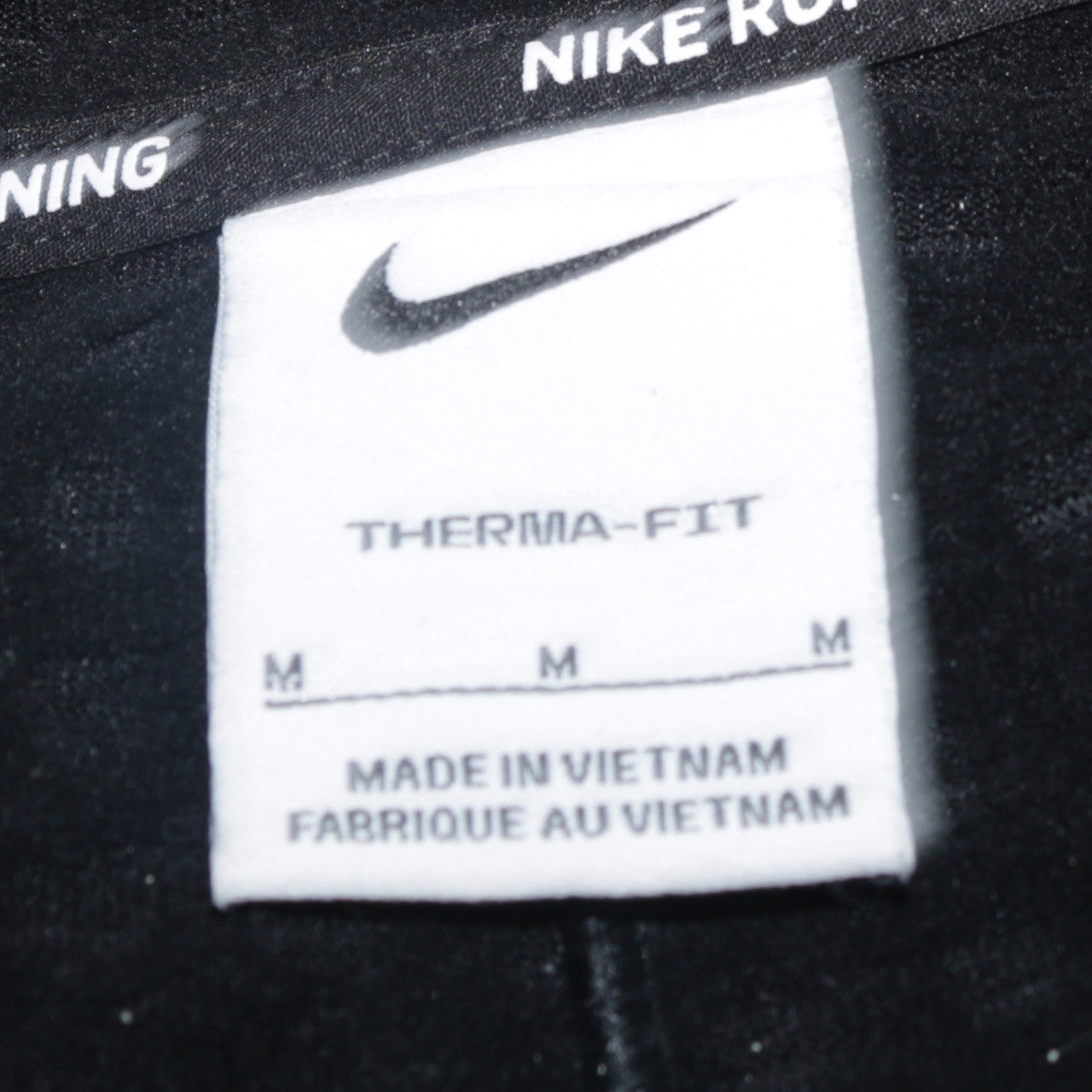 Nike Men's Black Therma-Fit Running 1/4 Zip Long Sleeve Top M