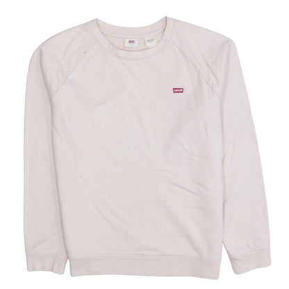 Levi's Women's Pink Crew Neck Pullover Sweatshirt Small