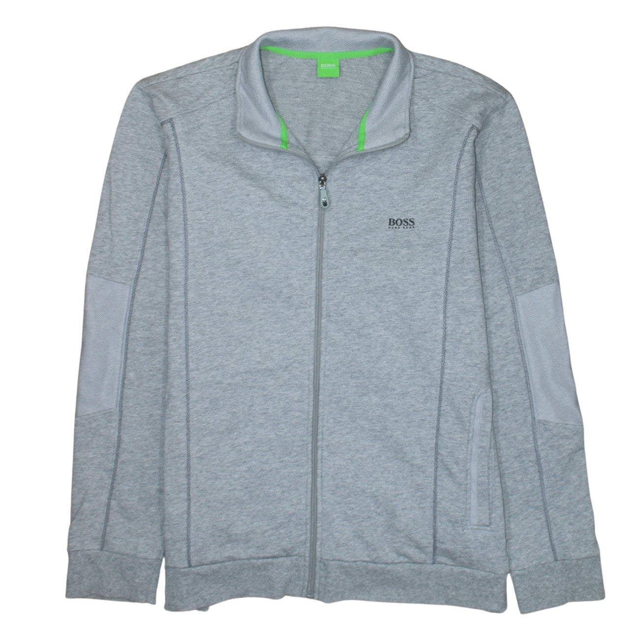 Hugo Boss Men's Grey Full Zip Sweatshirt Size 2XL