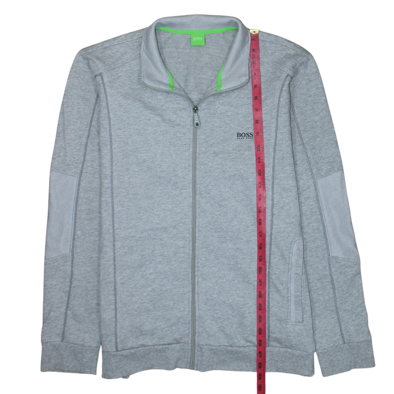Hugo Boss Men's Grey Full Zip Sweatshirt Size 2XL