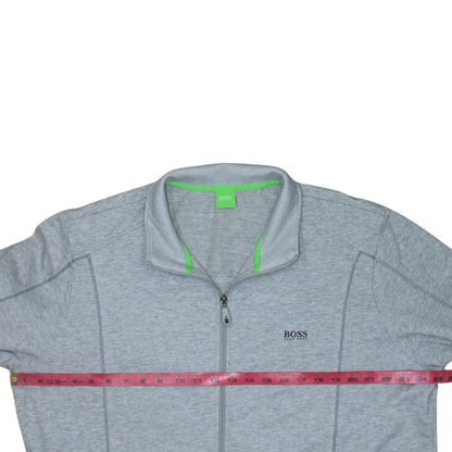Hugo Boss Men's Grey Full Zip Sweatshirt Size 2XL