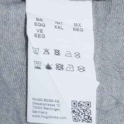 Hugo Boss Men's Grey Full Zip Sweatshirt Size 2XL