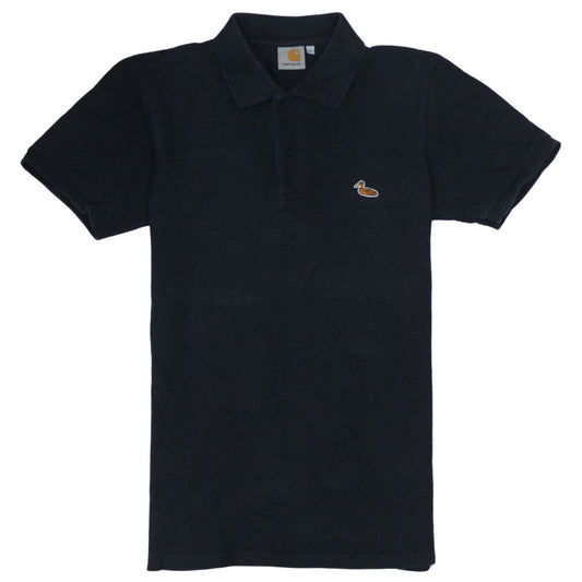 Carhartt Men's Black S/S Duck Polo Shirt Size S 100% Cotton