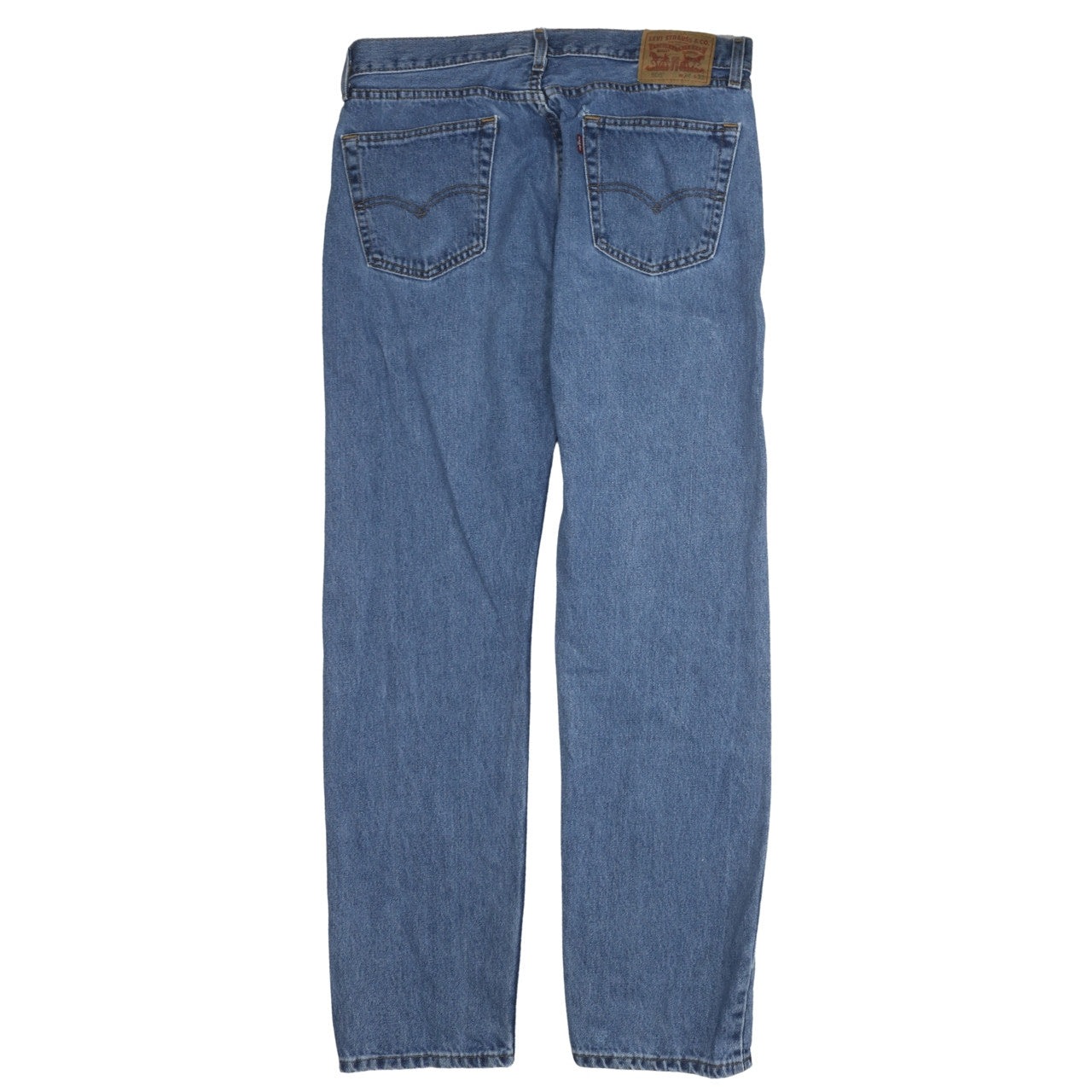 Levi's Men's Blue 32x32 Regular Fit Straight Leg Denim Jeans
