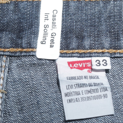 Levi's Men's Blue 33 Straight Regular Fit Denim Jeans