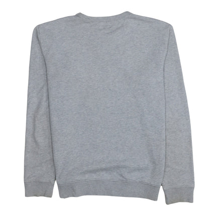 Lee Mens Grey Crew Neck Logo Sweatshirt Size L Regular Fit