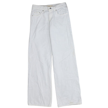 Levi's Premium Men's White 26 Low Loose Straight Denim Jeans
