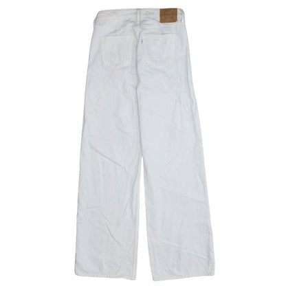 Levi's Premium Men's White 26 Low Loose Straight Denim Jeans