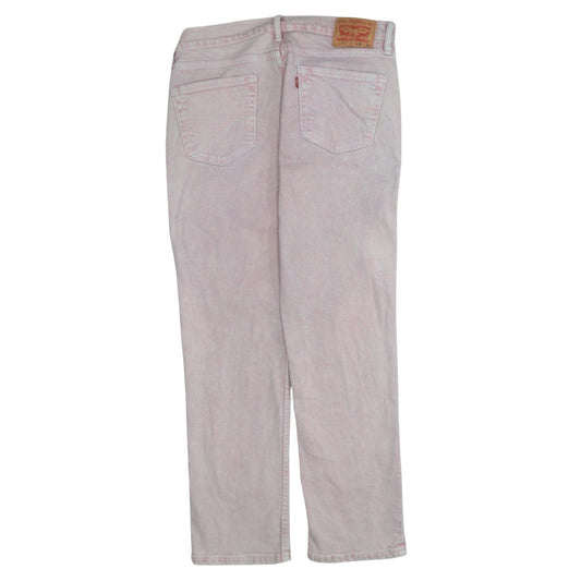 Levi's Men's Pink Light Wash Straight Leg Denim Jeans 32W 30L