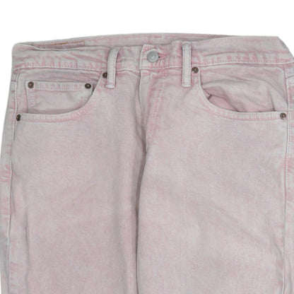 Levi's Men's Pink Light Wash Straight Leg Denim Jeans 32W 30L