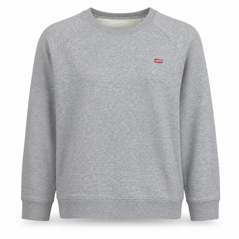 Levi's Women Grey Crew Neck Embroidered Sweatshirt M