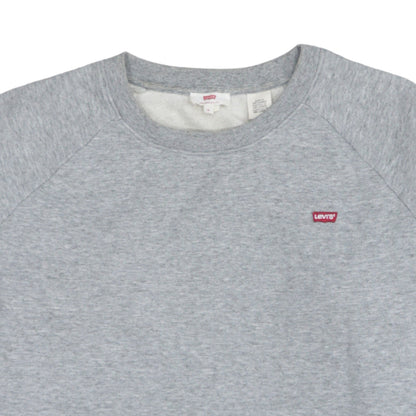 Levi's Women Grey Crew Neck Embroidered Sweatshirt M