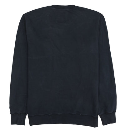 Diesel Mens Black Embroidered Logo Crew Neck Sweatshirt L