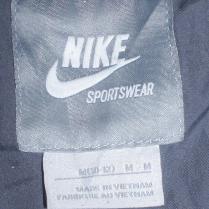Nike Boys Blue Puffer Jacket 10-12 Years Full Zip Winter Coat