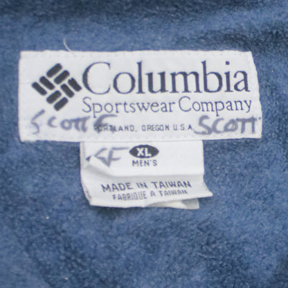 Columbia Men's Blue XL Bomber Jacket Nylon Full Zip Outdoor