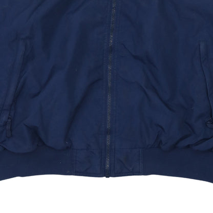 Columbia Men's Blue XL Bomber Jacket Nylon Full Zip Outdoor