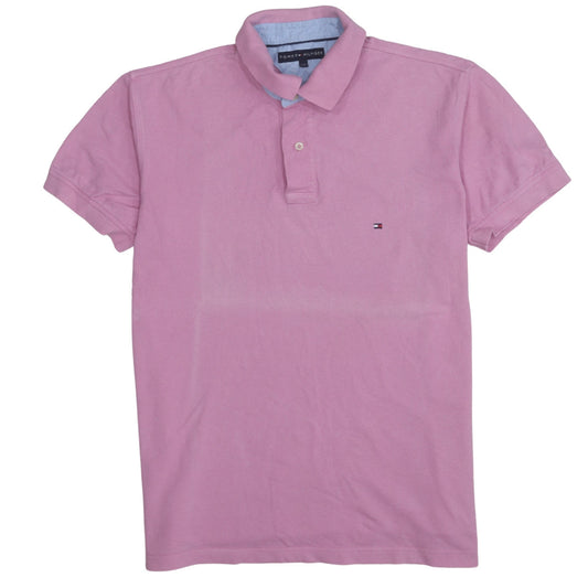 Tommy Hilfiger Men's Pink Cotton Polo Shirt Size L Classic Fit